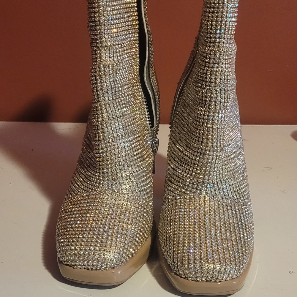 Dolls Kill Poster Grl Park Ave Princess Crystal Booties